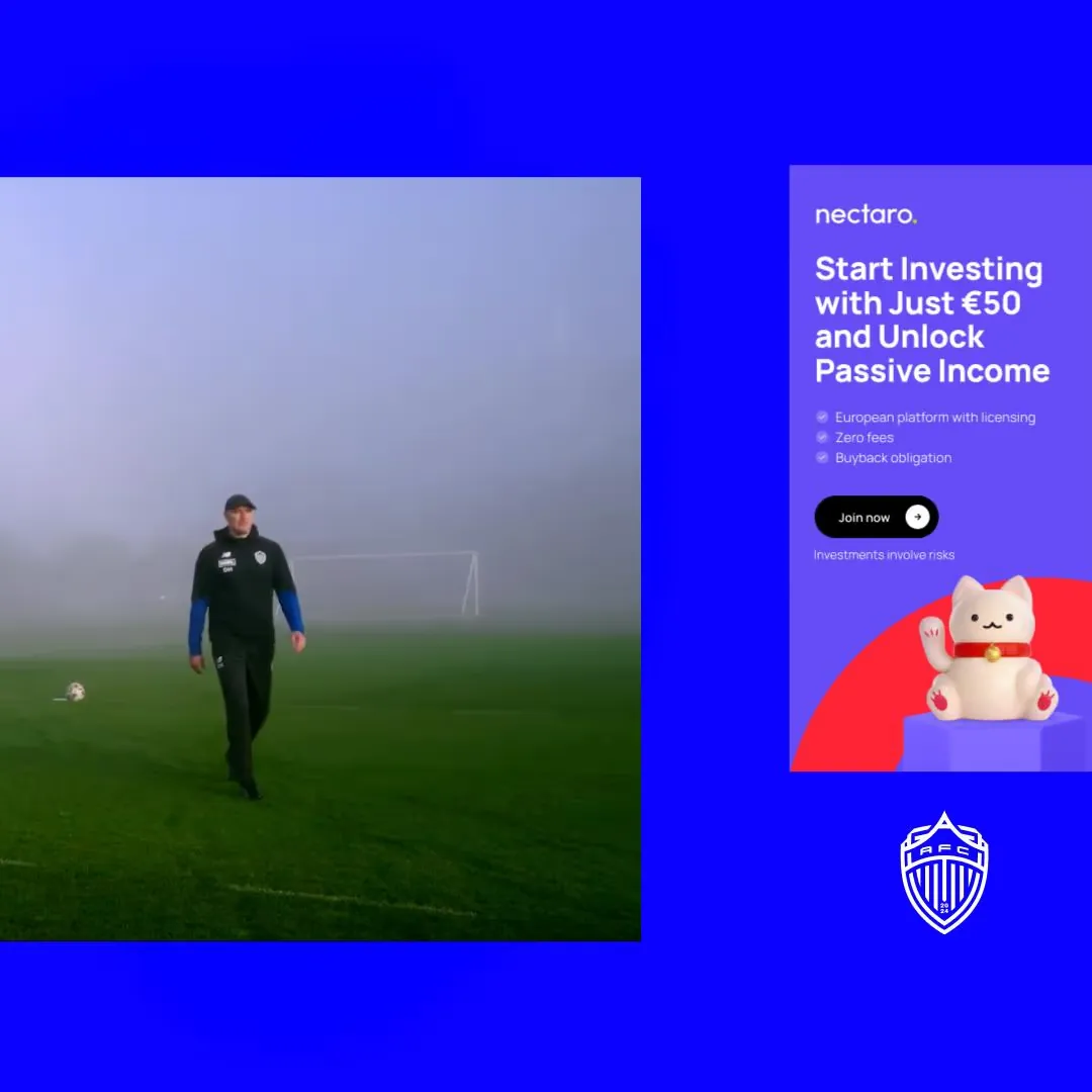 The video player resized to make room for a separate ad unit during a foggy outdoor training session